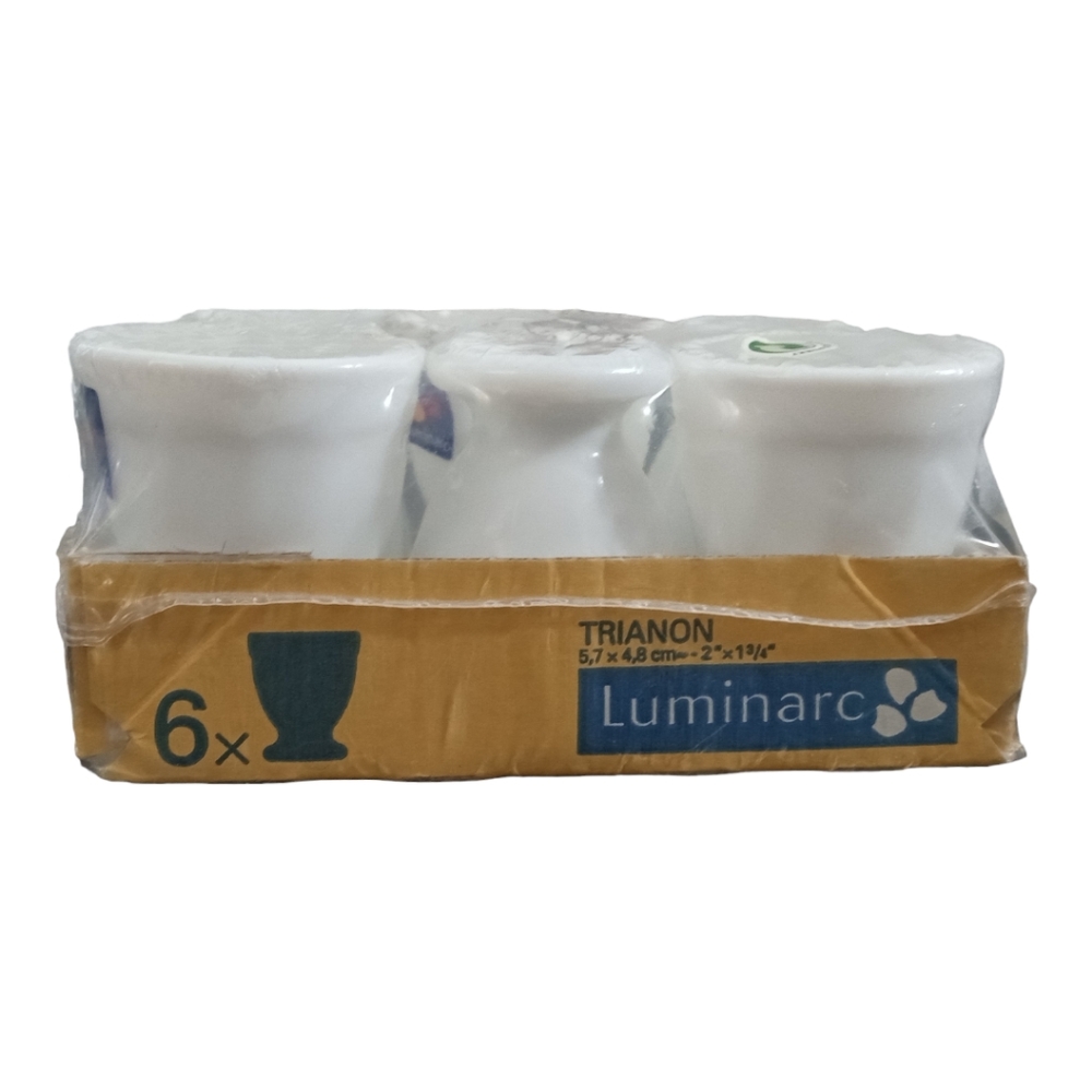 Luminarc France Trianon Egg Cups Coddlers Set 6